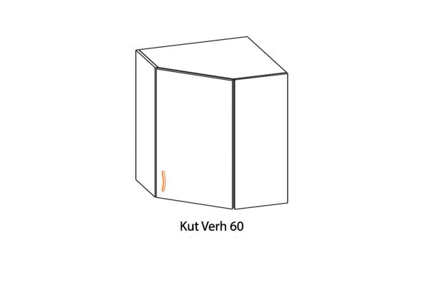 Горен ъглов шкаф Кут Верх 60 см.