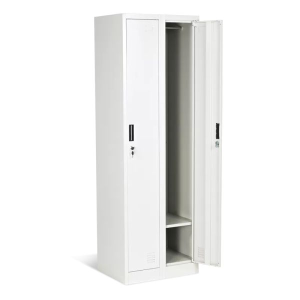 Метален шкаф CARMEN CR-1242-2 E K - сив