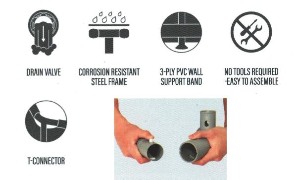 БАСЕЙН 56620 POWER STEEL 4.27M X 2.50M X 1.00M