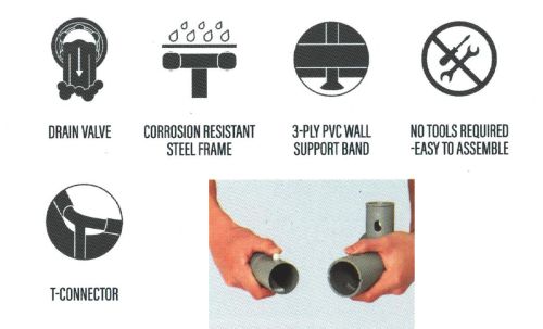 БАСЕЙН 56620 POWER STEEL 4.27M X 2.50M X 1.00M