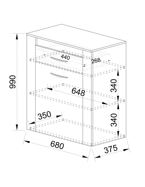 Шкаф за обувки Сити 4069