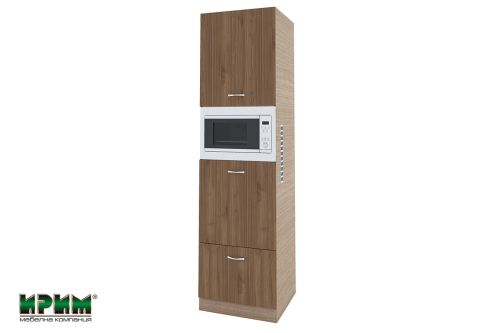 Колонен шкаф СИТИ Орех адмирал - 48 за фурна и микровълнова фурна