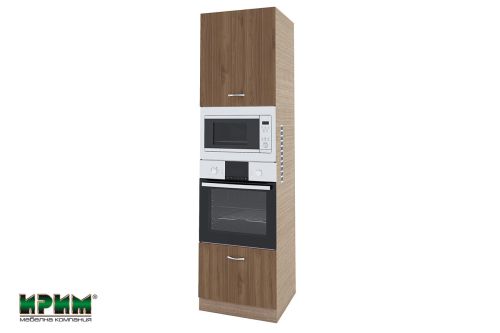 Колонен шкаф СИТИ Орех адмирал - 48 за фурна и микровълнова фурна