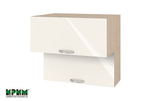 Горен Кухненски шкаф Сити МДФ  Крийм гланц 11-107