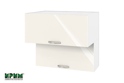 Горен Кухненски шкаф Сити МДФ  Крийм гланц 11-107